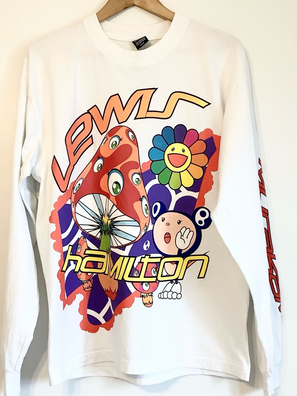 Collectible Takashi Murakami x Lewis Hamilton +44 Psychedelic Las Vegas Shirt M
